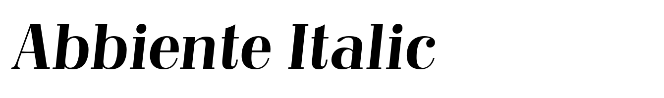 Abbiente Italic